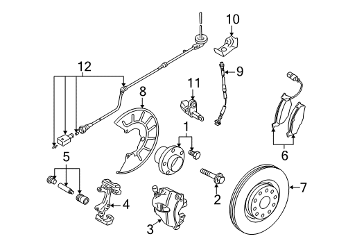 2008 Volkswagen Jetta Front Brakes