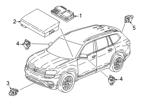 2024 Volkswagen Atlas Electrical Components Diagram 2