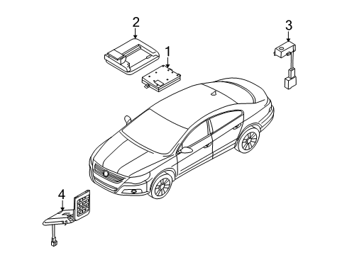 2009 Volkswagen CC Communication System Components