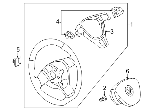 2015 Volkswagen Jetta Steering Column & Wheel, Steering Gear & Linkage Diagram 6