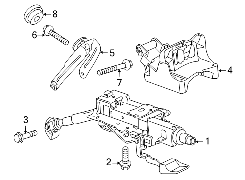 2014 Volkswagen Jetta Steering Column & Wheel, Steering Gear & Linkage Diagram 4
