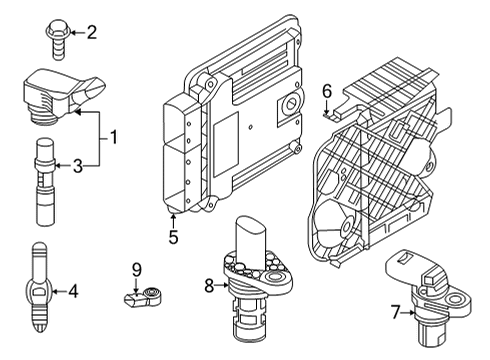 2023 Volkswagen Taos Spark Plug Diagram for 05E-905-602-C