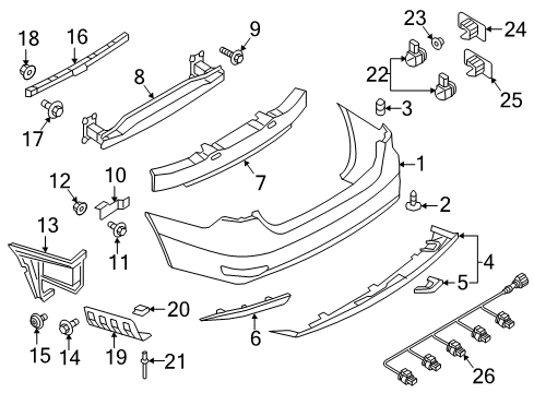 2017 Volkswagen Jetta Rear Bumper