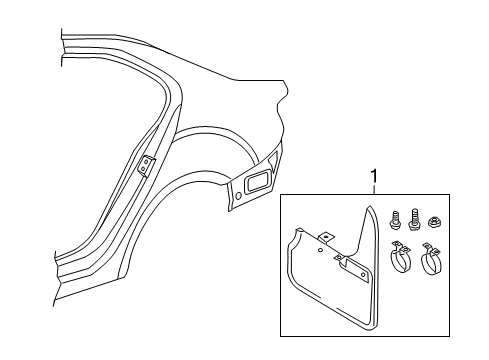 2017 Volkswagen Jetta Exterior Trim - Quarter Panel