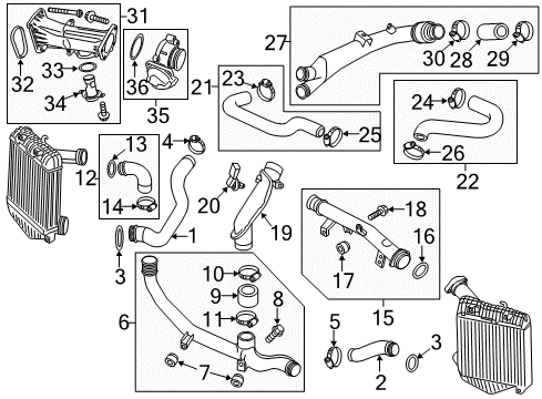 2015 Volkswagen Touareg Map Sensor Diagram for 03G-906-051-M
