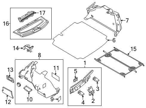 2017 Volkswagen Jetta Interior Trim - Rear Body