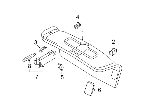 2008 Volkswagen Passat Interior Trim - Trunk Lid