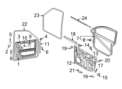 2009 Volkswagen Touareg Front Door