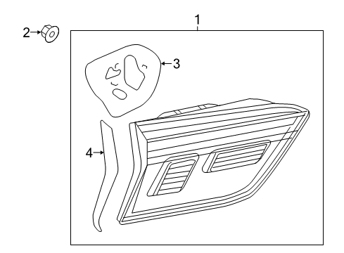 2018 Volkswagen Tiguan Tail Lamp Assembly Diagram for 5NN-945-093