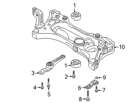 2020 Volkswagen Golf Suspension Mounting - Front Diagram 2