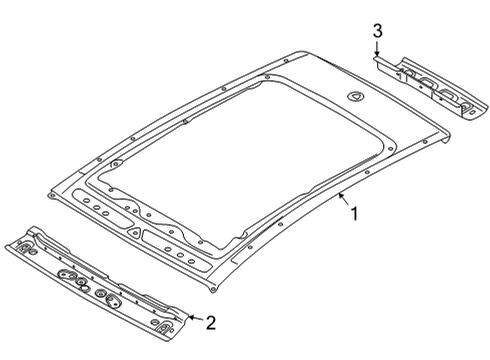 2023 Volkswagen ID.4 Roof & Components Diagram 2