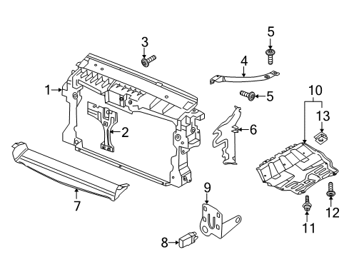 2016 Volkswagen Tiguan Radiator Support