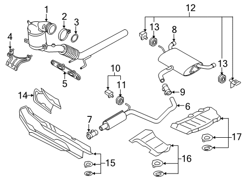 2021 Volkswagen GTI Exhaust Components
