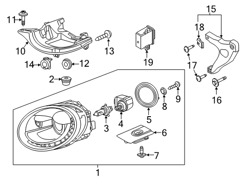 2012 Volkswagen Beetle Control Module Diagram for 6R0-907-357-Z0B