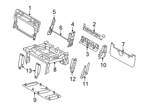 2009 Volkswagen Routan Third Row Seats Diagram 4