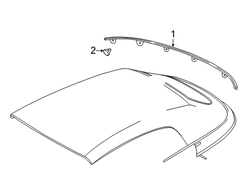 2016 Volkswagen Beetle Exterior Trim - Convertible Top