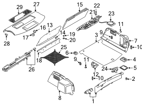 Insert Panel Cap Diagram for 3D0-864-229-4PK
