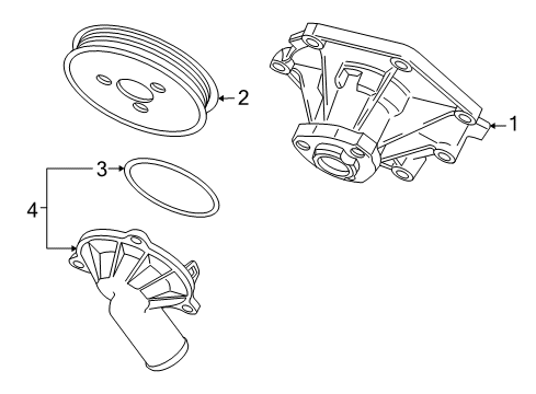 2010 Volkswagen Touareg Water Pump Diagram 1