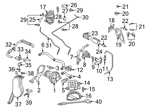 Oxygen Sensor Diagram for 1K0-998-262-R