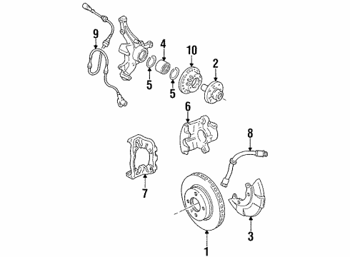1994 Volkswagen Passat Front Brakes