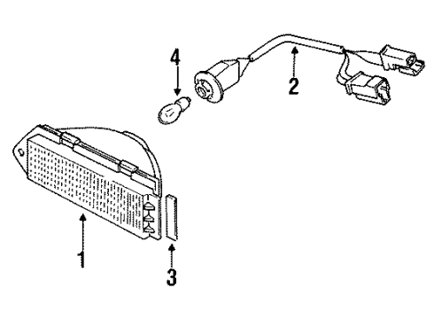 1986 Volkswagen Golf Socket & Wire Diagram for 176-972-097