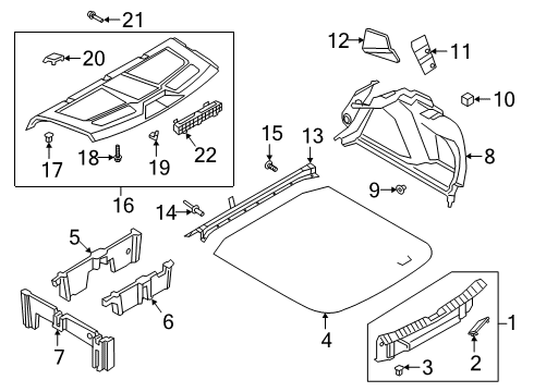 2022 Volkswagen Jetta Interior Trim - Rear Body