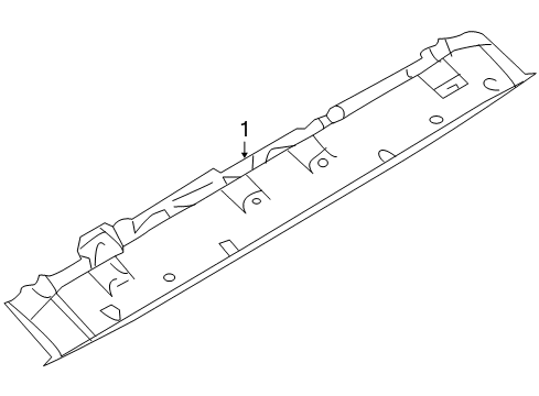 2009 Volkswagen Jetta High Mount Lamps Diagram 1
