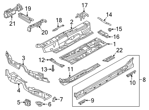 2015 Volkswagen GTI Floor Diagram 1
