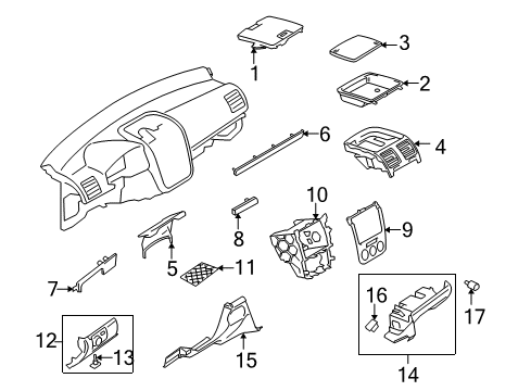 2006 Volkswagen GTI Cluster & Switches, Instrument Panel Diagram 3