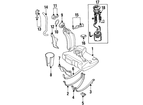 1998 Volkswagen Cabrio Fuel Supply