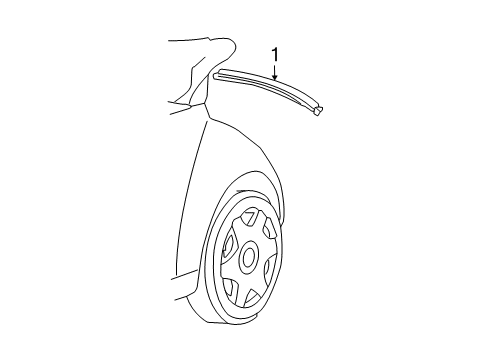 2005 Volkswagen Beetle Exterior Trim - Rear Body & Floor