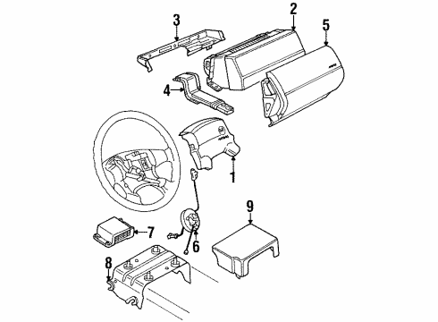 1995 Volkswagen Passat Air Bag Components