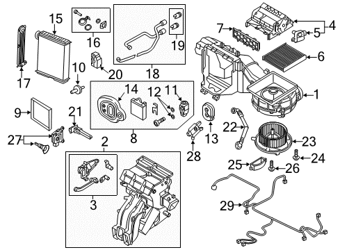 2018 Volkswagen Tiguan Heater Core & Control Valve