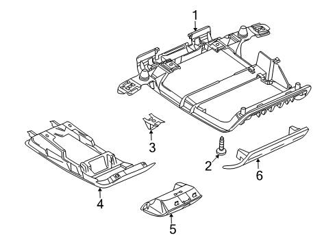 2009 Volkswagen CC Overhead Console