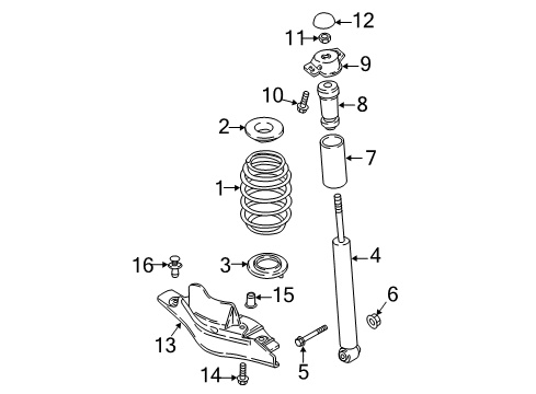 2023 Volkswagen Tiguan Shocks & Components  Diagram 1