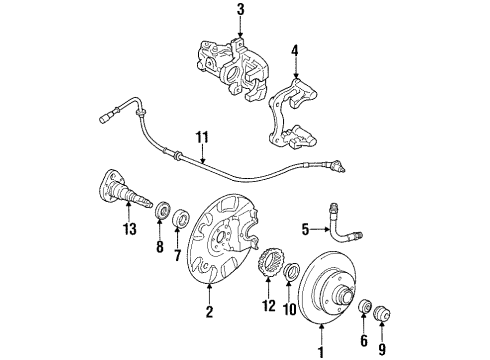 1995 Volkswagen Passat Rear Brakes
