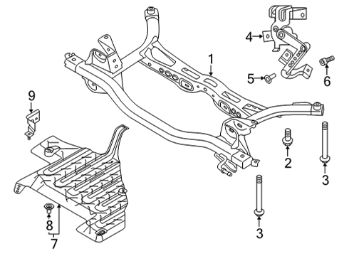 2024 Volkswagen GTI Suspension Mounting - Rear
