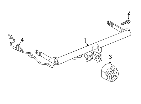 2021 Volkswagen Atlas Trailer Hitch Components