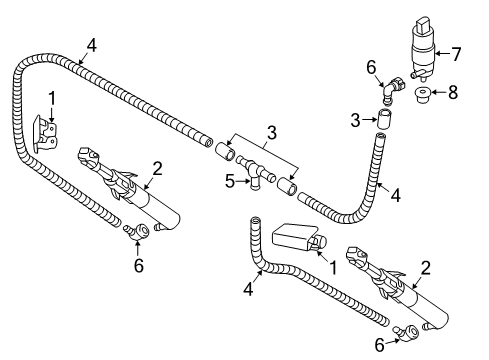 2016 Volkswagen Golf R Washer Components