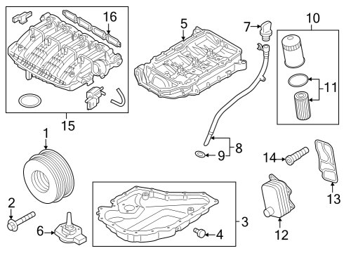 2024 Volkswagen Atlas Engine Parts