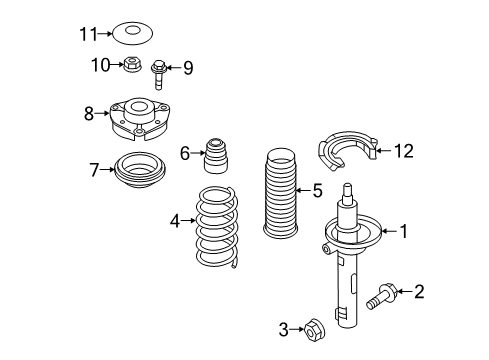 2020 Volkswagen Tiguan Struts & Components - Front