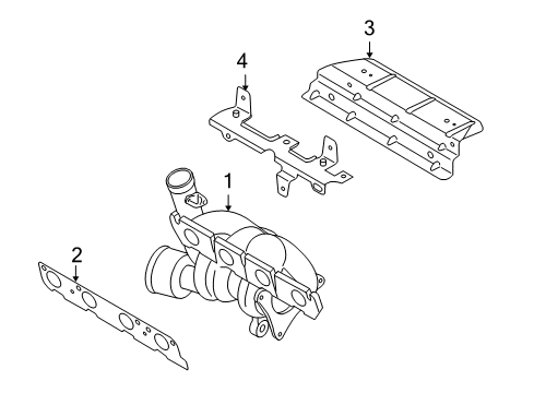 2017 Volkswagen CC Exhaust Manifold