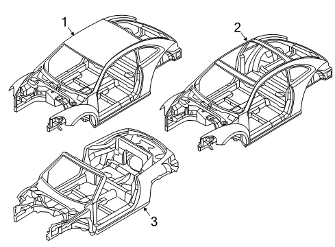 2016 Volkswagen Beetle Body Shell