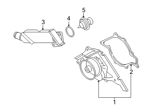 2004 Volkswagen Phaeton Water Pump Diagram 1