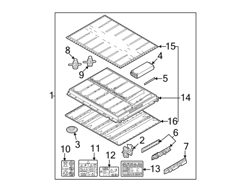 2021 Volkswagen ID.4 Battery Diagram for 0Z1-915-910-Q