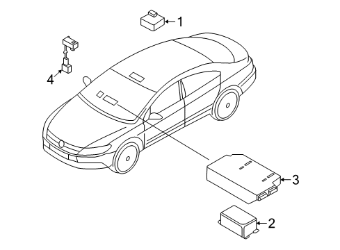 2017 Volkswagen CC Communication System Components
