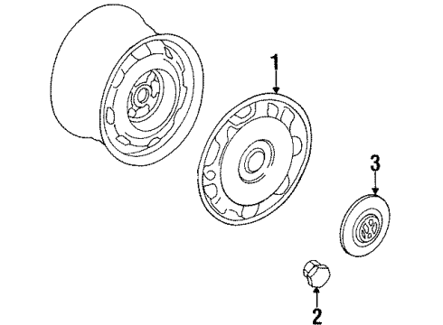 1998 Volkswagen Cabrio Wheel Covers & Trim