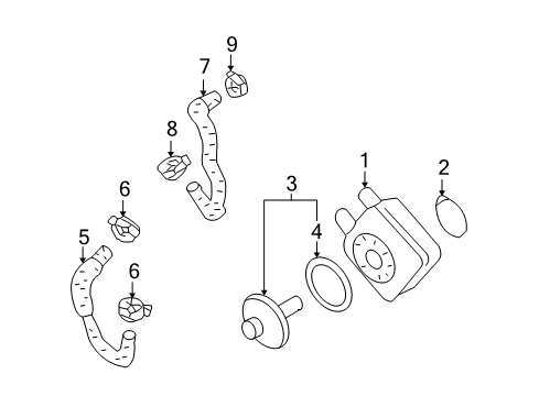 2006 Volkswagen Touareg Oil Cooler