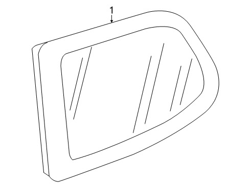2011 Volkswagen GTI Quarter Panel - Glass & Hardware