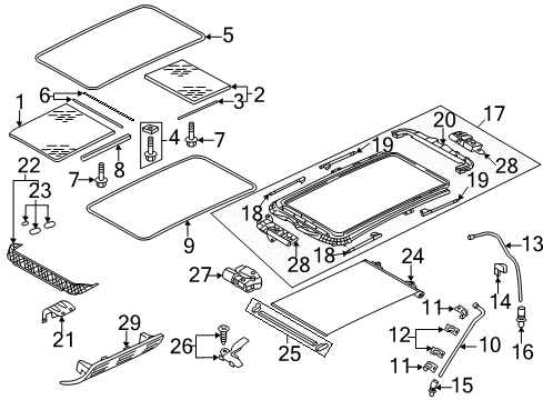 2013 Volkswagen Jetta Sunroof, Body Diagram 2